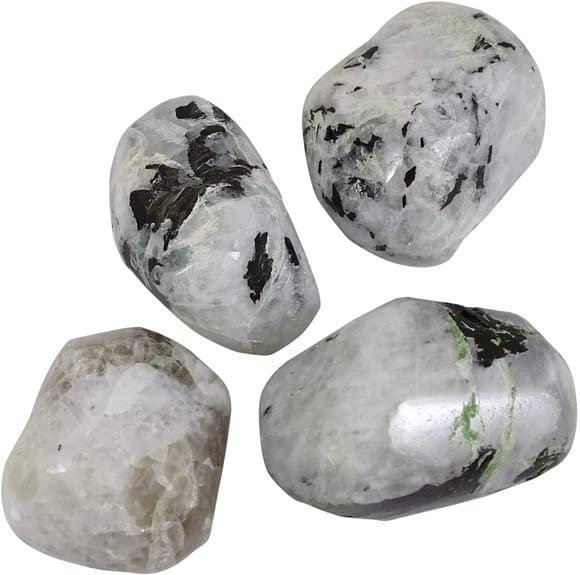 Divinity Crystals™ | Authentic Crystal Tumble GemStone For Abundance Attraction, Abundance , Restorative and Mindfulness (Rainbow Moonstone)